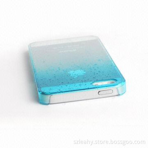 Gradual Change Raindrop Plastic Cases for iPhone 5S